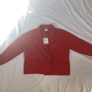 NWT CAbi Coronation Cardigan #4479: Women's Vibrant Red Cardigan